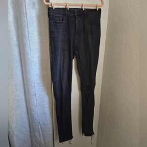 Old navy Rockstar super skinny high rise black jeans size 10 tall
